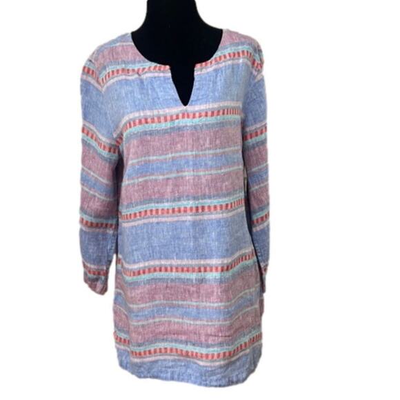 TOMMY BAHAMA PASTELL COLOR LINEN‎ TOP SIZE M - Picture 1 of 7